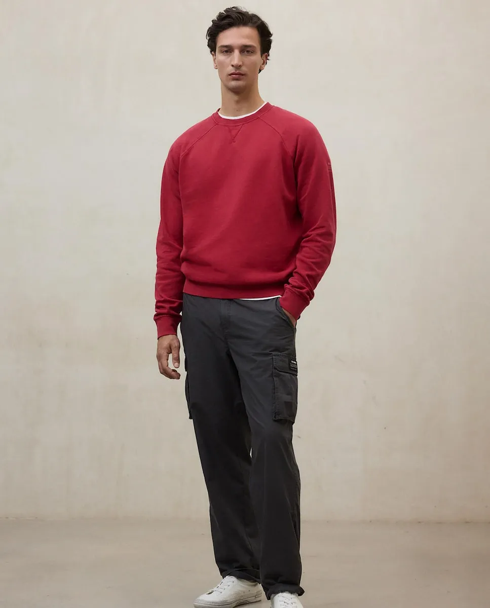 Мужская толстовка с круглым вырезом и резинками на манжетах и поясе Ecoalf, красный
Мужская толстовка с круглым вырезом и резинками на манжетах и поясе Ecoalf, красный