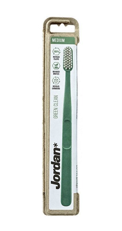 Jordan Green Clean Medium зубная щетка, 1 шт.
Jordan Green Clean Medium зубная щетка, 1 шт.