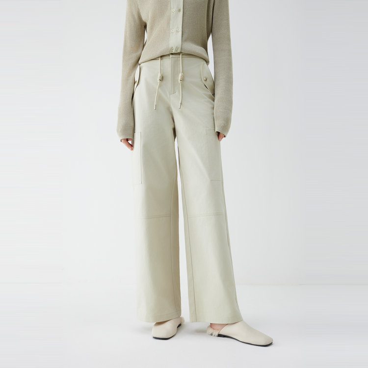 ELLE Повседневные брюки Women's серо-зеленые Moderate Straight Fit
ELLE Повседневные брюки Women's серо-зеленые Moderate Straight Fit