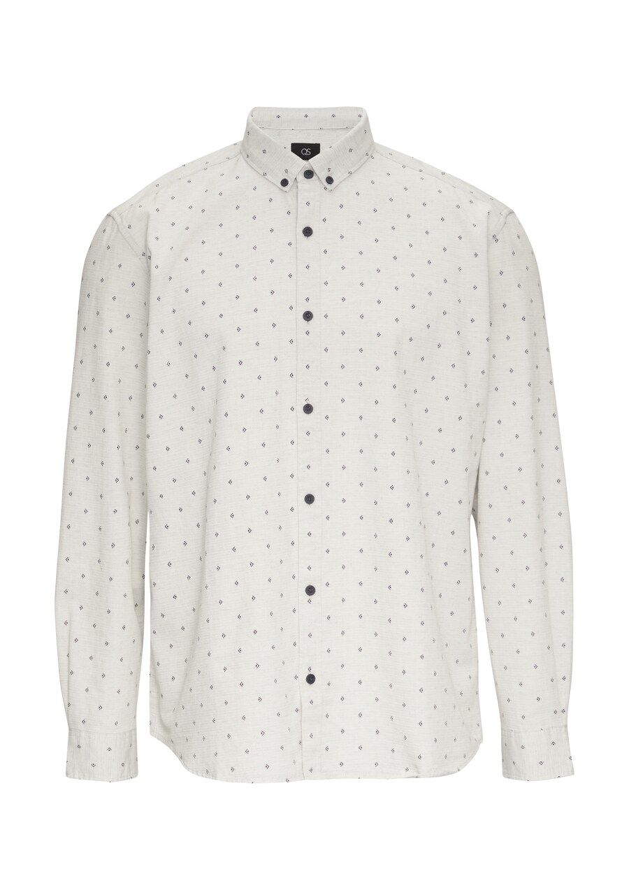 Рубашка на пуговицах классического кроя QS, кремовый
Рубашка на пуговицах классического кроя QS, кремовый