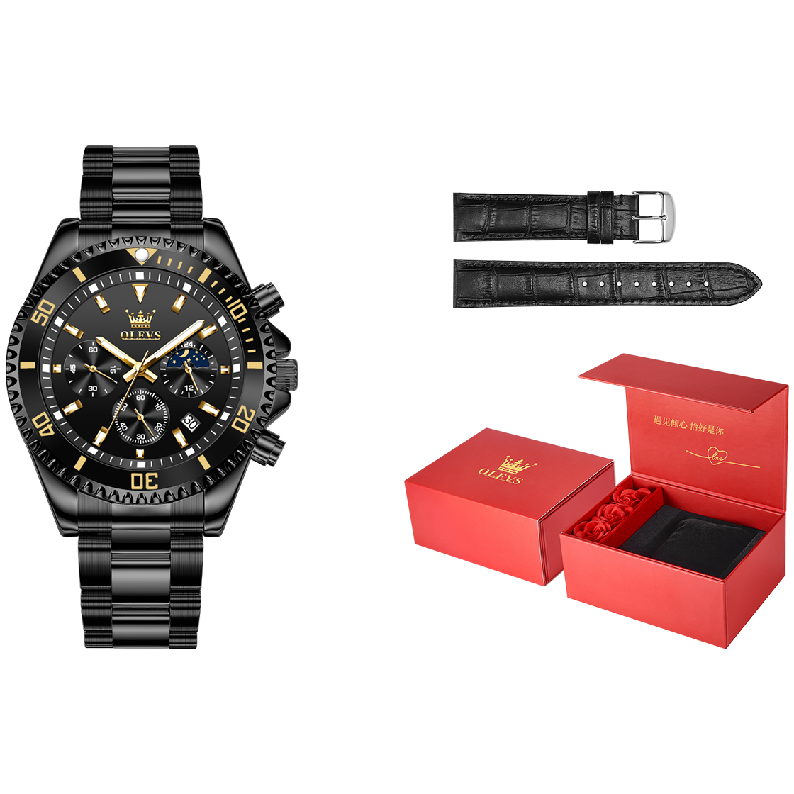 OLEVS Часы Quartz Movement Watch Men's Watch Black Dial
OLEVS Часы Quartz Movement Watch Men's Watch Black Dial