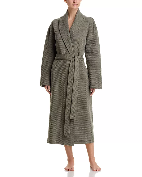 Текстовый шевронный узор халата Hudson Park Collection, зеленый
Текстовый шевронный узор халата Hudson Park Collection, зеленый