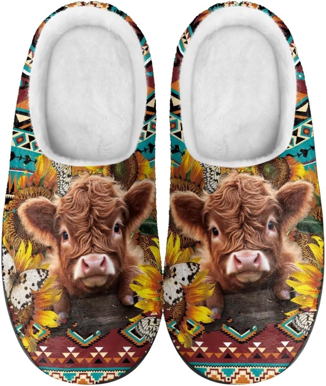 Домашние тапочки Binienty для женщин и мужчин, пушистые, для дома и улицы, удобные, с противоскользящей подошвой, Aztec Tribal Cow
Домашние тапочки Binienty для женщин и мужчин, пушистые, для дома и улицы, удобные, с противоскользящей подошвой, Aztec Tribal Cow