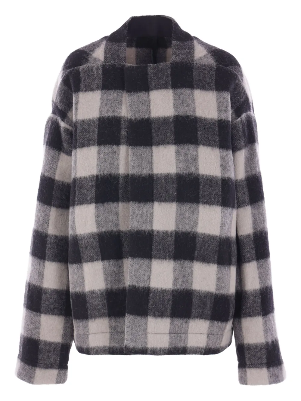 Шерстяная куртка в клетку Rick Owens, черный 
Шерстяная куртка в клетку Rick Owens, черный