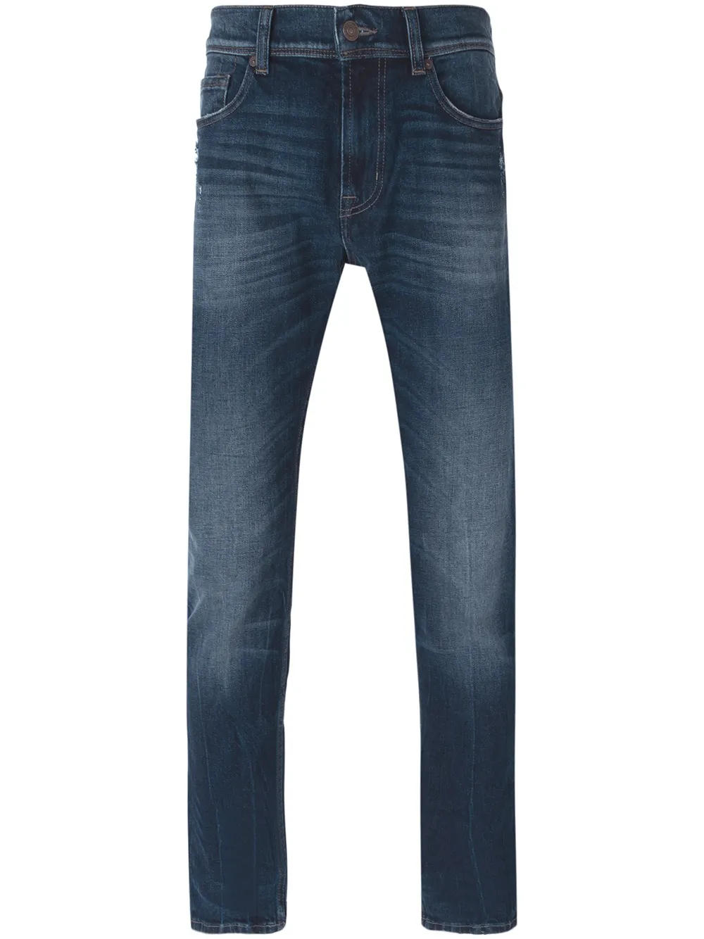 Джинсы кроя слим с линялым эффектом 7 For All Mankind, синий
Джинсы кроя слим с линялым эффектом 7 For All Mankind, синий