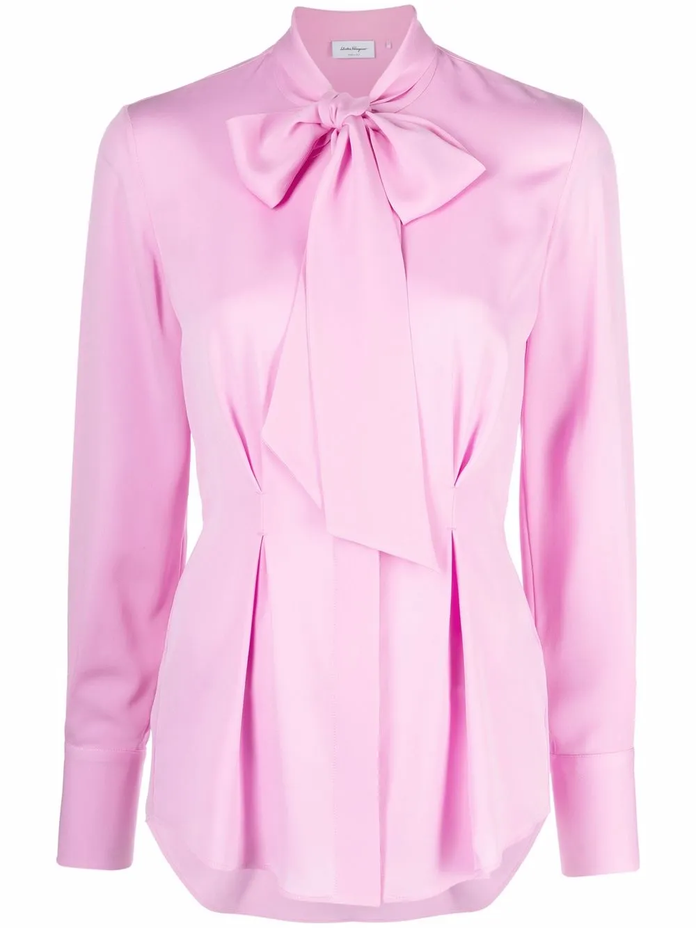 Шелковая рубашка с бантом Ferragamo, розовый
Шелковая рубашка с бантом Ferragamo, розовый