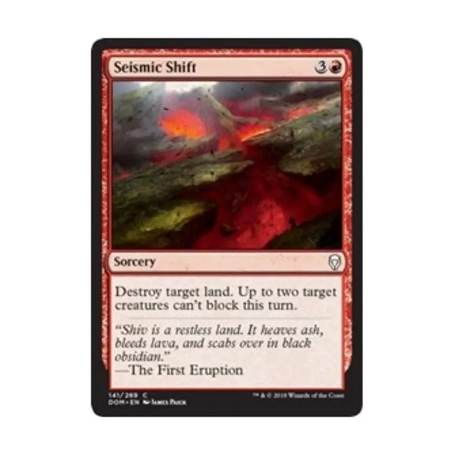 CCG Сейсмический сдвиг (C) (фольга), MTG - Dominaria
CCG Сейсмический сдвиг (C) (фольга), MTG - Dominaria
