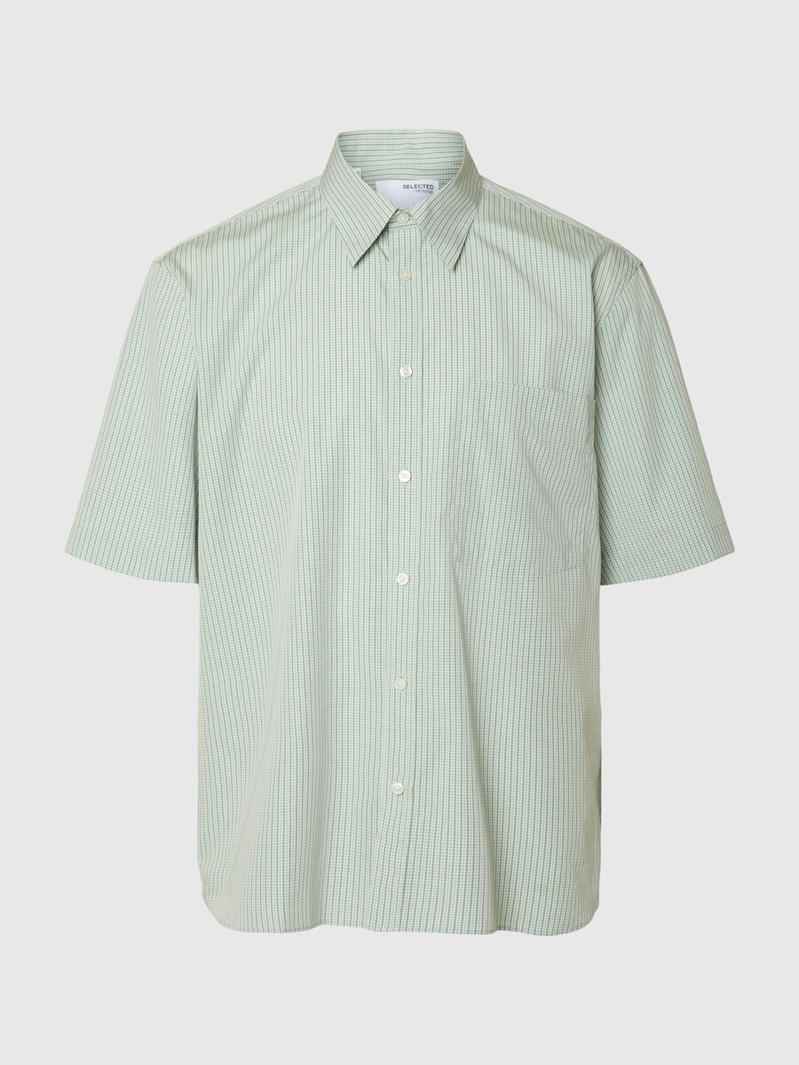 Рубашка на пуговицах Comfort fit SELECTED, зеленый
Рубашка на пуговицах Comfort fit SELECTED, зеленый