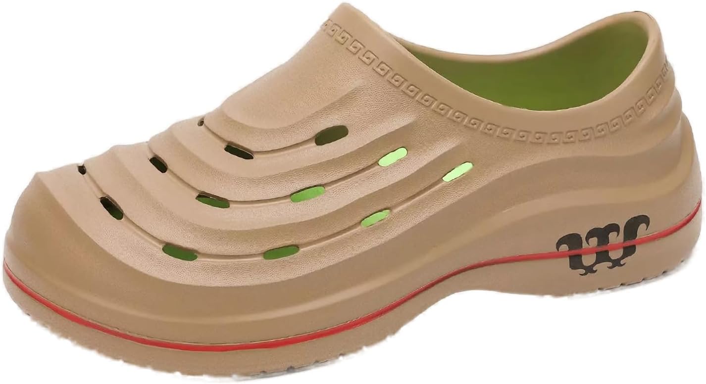 Кроссовки-шеф для мужчин и женщин Armadillo, нескользящие, стойкие к маслу, водонепроницаемые, легкие сабо для кухни, тапочки-шеф без шнурков Zfezyxa, хаки
Кроссовки-шеф для мужчин и женщин Armadillo, нескользящие, стойкие к маслу, водонепроницаемые, легкие сабо для кухни, тапочки-шеф без шнурков Zfezyxa, хаки