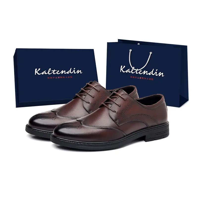 Kaltendin Мужские туфли для костюма черно-коричневые с низким верхом в коробке, цвет Brown Box
Kaltendin Мужские туфли для костюма черно-коричневые с низким верхом в коробке, цвет Brown Box