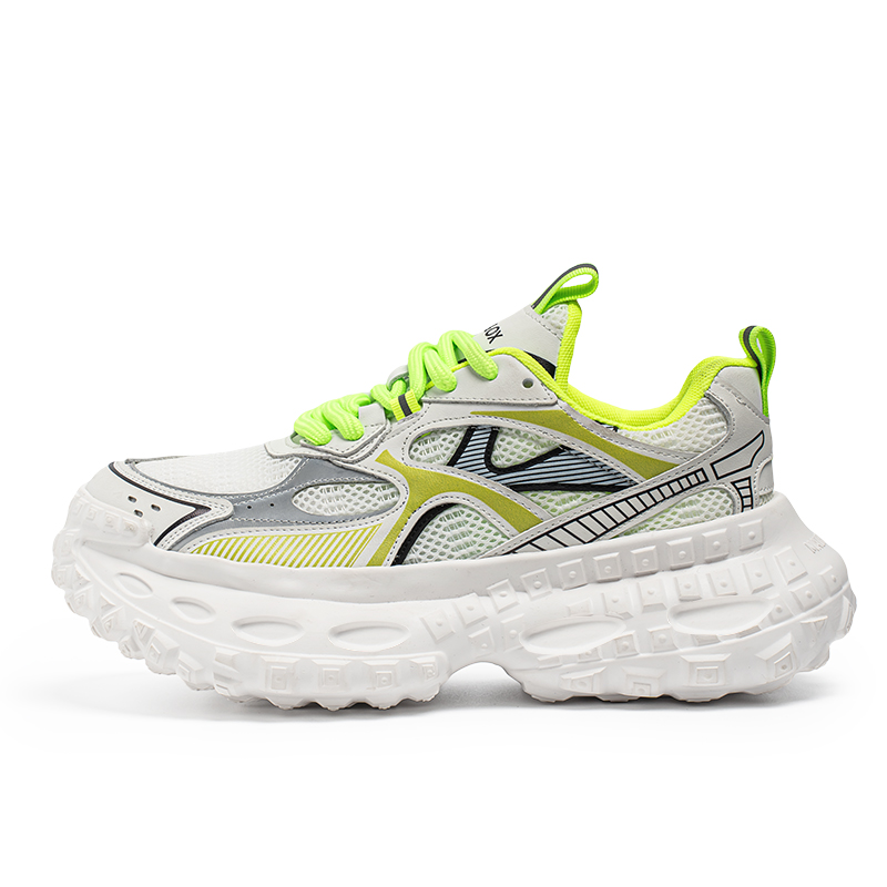 TELENT Износостойкие дышащие низкие массивные кроссовки мужские бело-зеленые, цвет White Green
TELENT Износостойкие дышащие низкие массивные кроссовки мужские бело-зеленые, цвет White Green