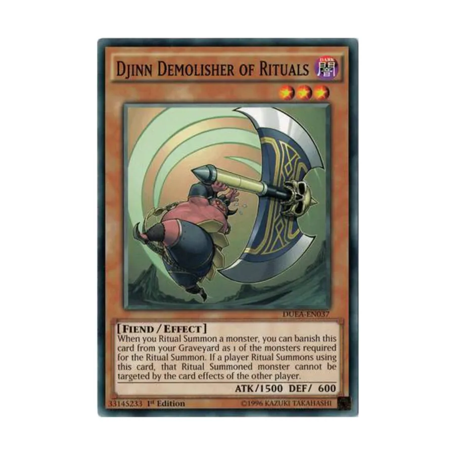 CCG Джинн-Разрушитель ритуалов (Обычный), Yu-Gi-Oh - Duelist Alliance - Singles
CCG Джинн-Разрушитель ритуалов (Обычный), Yu-Gi-Oh - Duelist Alliance - Singles