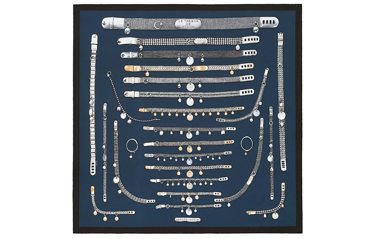 Шёлковый платок женский синий HERMES
Шёлковый платок женский синий HERMES
