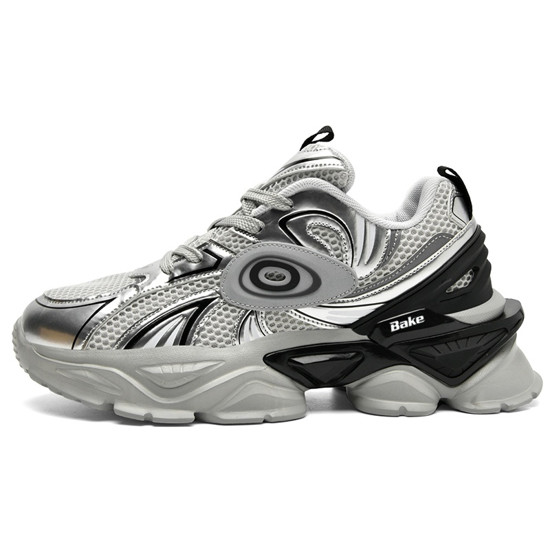 Водонепроницаемые и дышащие легкие низкие массивные кроссовки для мужчин BAKE, Silver
Водонепроницаемые и дышащие легкие низкие массивные кроссовки для мужчин BAKE, Silver
