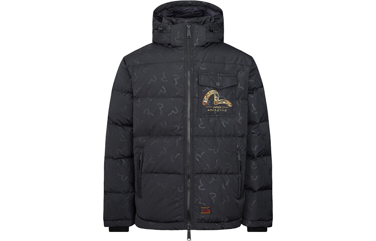 Пуховик мужской черный Evisu, черный
Пуховик мужской черный Evisu, черный