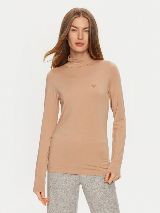 Свитер с высоким воротником приталенного кроя Emporio Armani Underwear, бежевый
Свитер с высоким воротником приталенного кроя Emporio Armani Underwear, бежевый