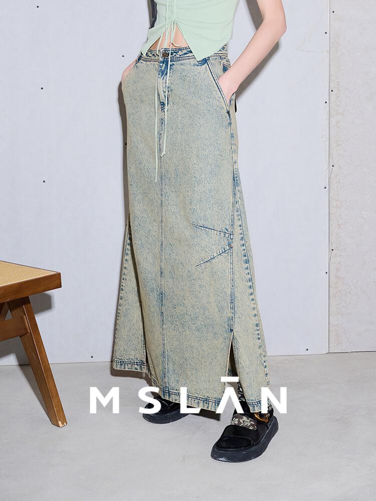 Юбка джинсовая Mslan с низкой талией, сине-серый
Юбка джинсовая Mslan с низкой талией, сине-серый