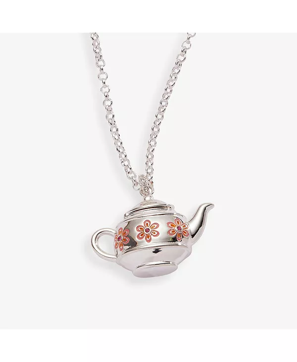 Ожерелье с подвеской-медальоном в виде цветочного чайника Alex And Ani, silver
Ожерелье с подвеской-медальоном в виде цветочного чайника Alex And Ani, silver