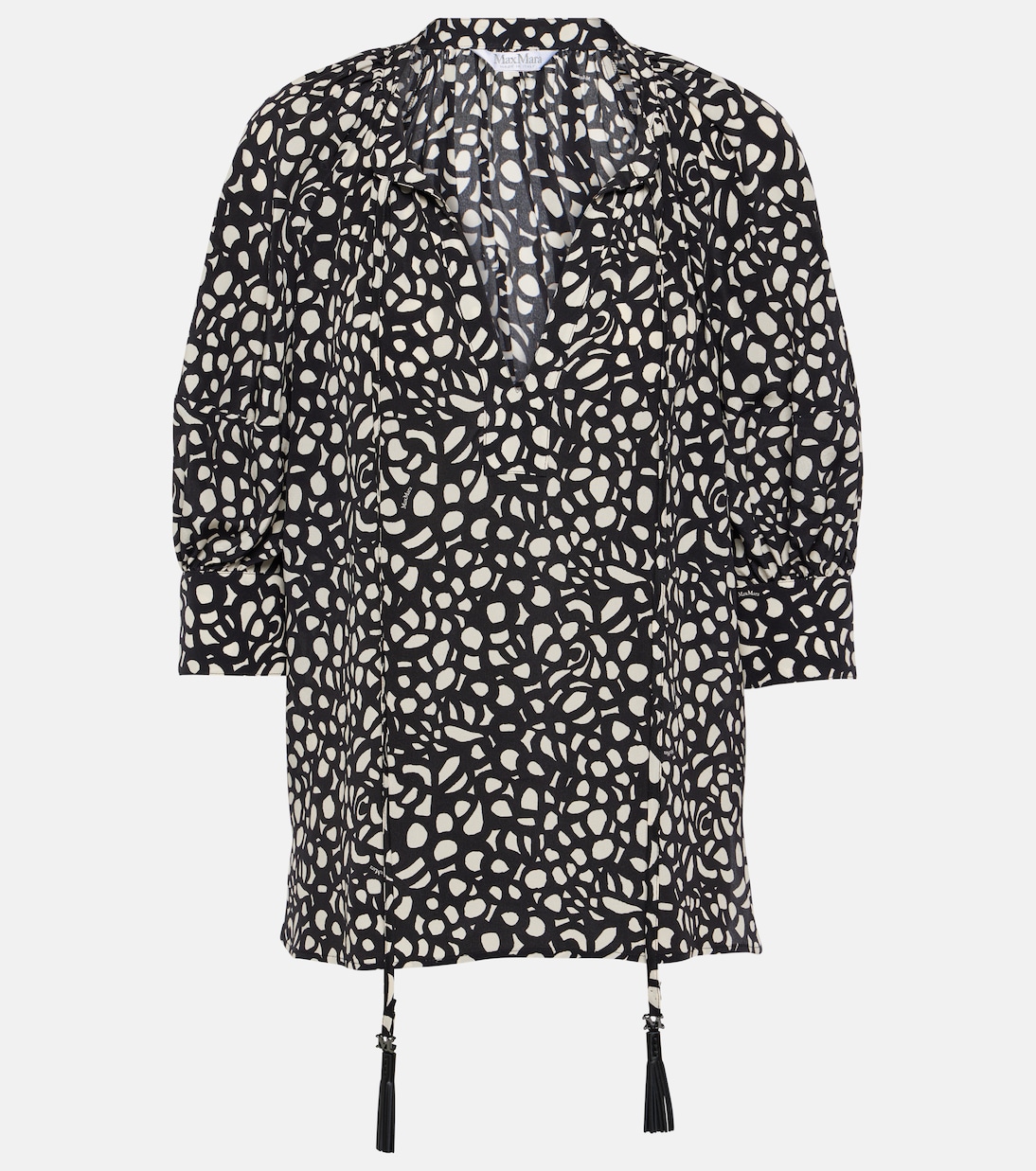 Блузка из шелкового твила с принтом Emy Max Mara, Nero Bianco
Блузка из шелкового твила с принтом Emy Max Mara, Nero Bianco