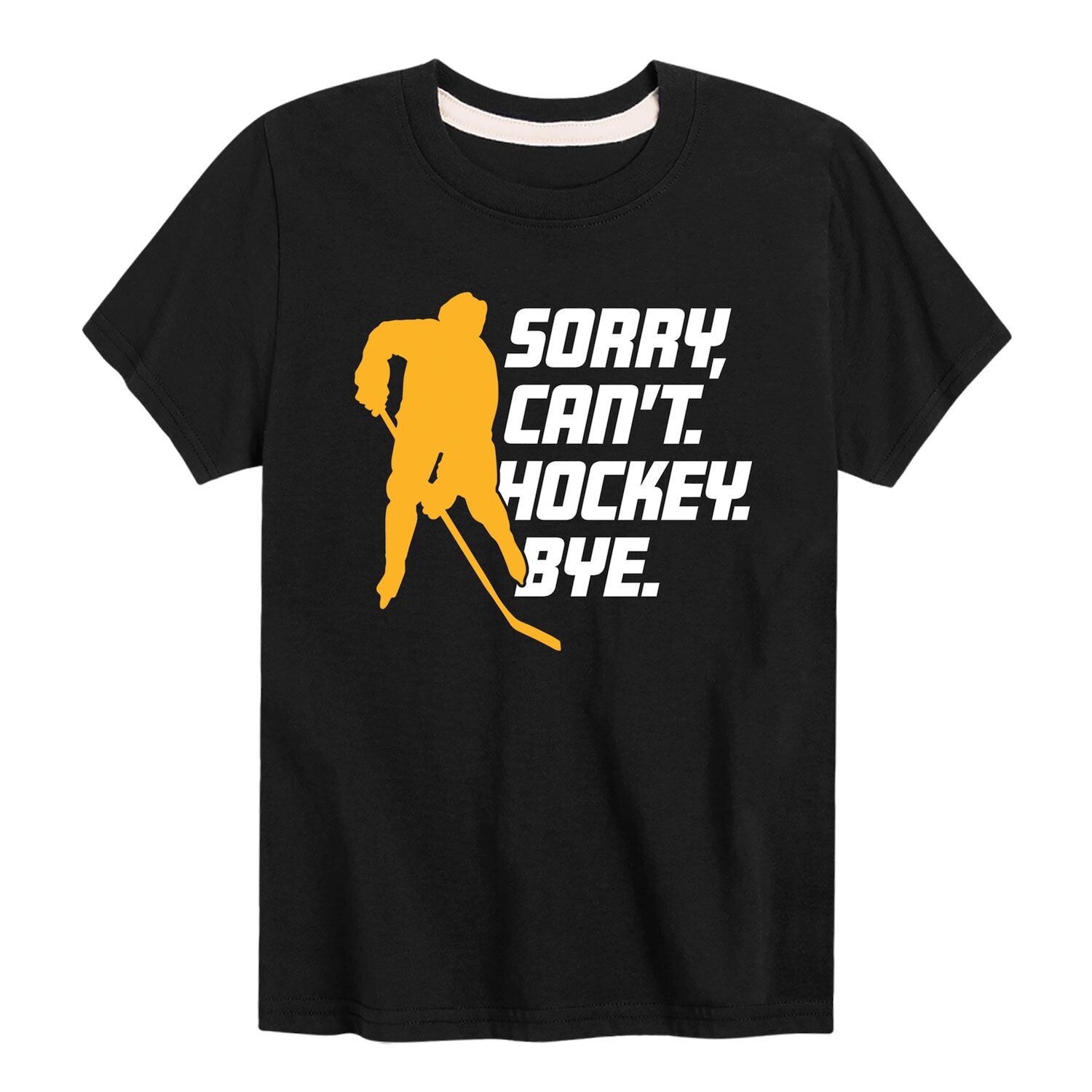Футболка с рисунком для мальчиков 8–20 лет «Извини, не могу, хоккей, пока» Licensed Character 
Футболка с рисунком для мальчиков 8–20 лет «Извини, не могу, хоккей, пока» Licensed Character