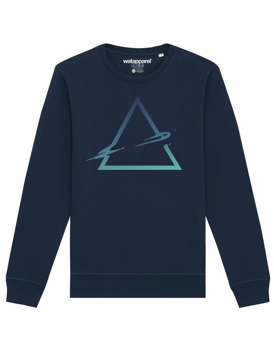 Толстовка Watapparel Triangle, цвет Navy/Turquoise 
Толстовка Watapparel Triangle, цвет Navy/Turquoise