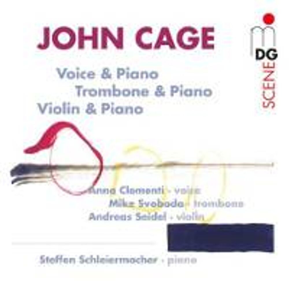 Диск CD Cage: Voice & Piano / Trombone & Piano / Violin & Piano - John Cage, Anna Clementi, Mike Svoboda, Andreas Seidel, Steffen Schleiermacher
Диск CD Cage: Voice & Piano / Trombone & Piano / Violin & Piano - John Cage, Anna Clementi, Mike Svoboda, Andreas Seidel, Steffen Schleiermacher