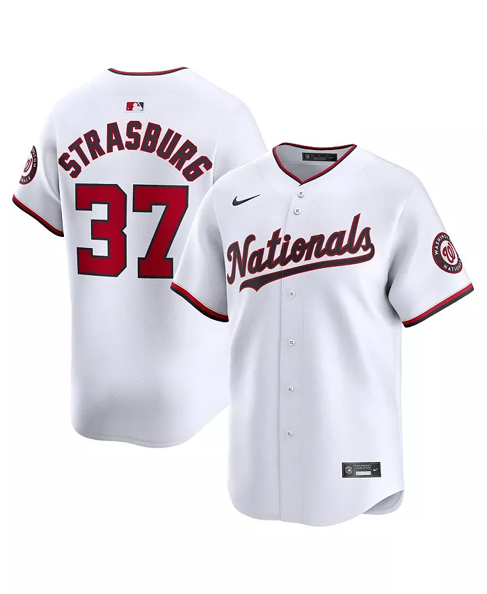 Мужская белая лимитированная игровая футболка Stephen Strasburg Washington Nationals Nike
Мужская белая лимитированная игровая футболка Stephen Strasburg Washington Nationals Nike