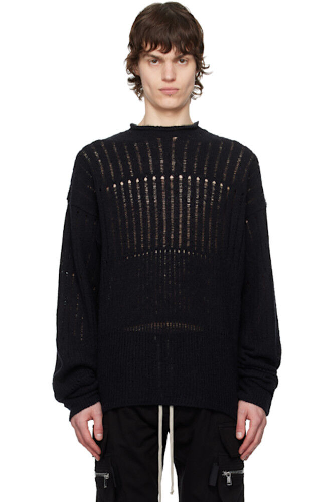 Черный свитер свободного кроя Hollywood Rick Owens
Черный свитер свободного кроя Hollywood Rick Owens