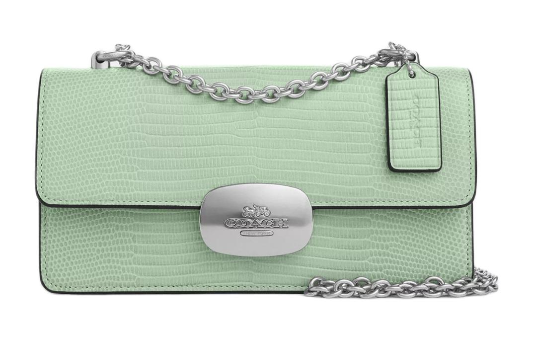 Сумка через плечо Eliza из кожи небольшого размера для женщин серебристого и светло-зеленого цвета COACH
Сумка через плечо Eliza из кожи небольшого размера для женщин серебристого и светло-зеленого цвета COACH