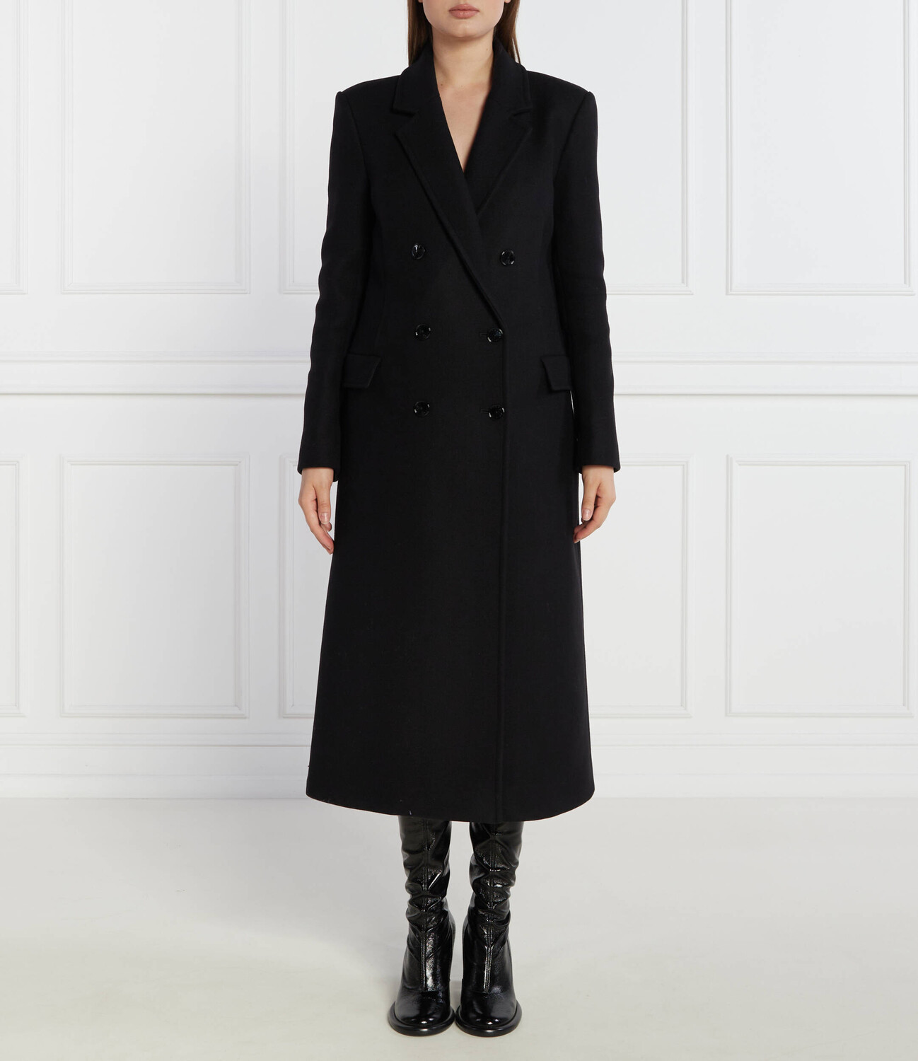 Шерстяное пальто Patrizia Pepe, черный
Шерстяное пальто Patrizia Pepe, черный