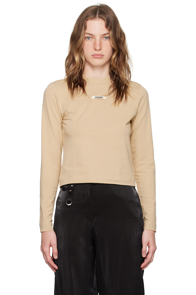 Футболка с длинными рукавами 'La casa' gros grain Jacquemus, бежевый
Футболка с длинными рукавами 'La casa' gros grain Jacquemus, бежевый
