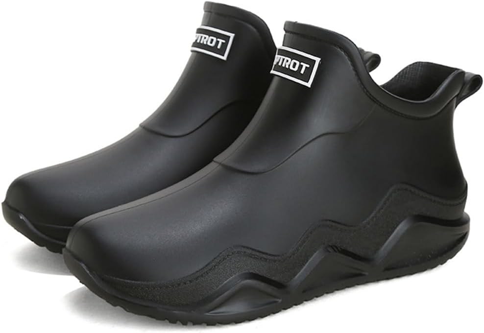 Женские и мужские дождевые ботинки Rojeam, водонепроницаемые ботинки для сада и прогулок на открытом воздухе, черный
Женские и мужские дождевые ботинки Rojeam, водонепроницаемые ботинки для сада и прогулок на открытом воздухе, черный