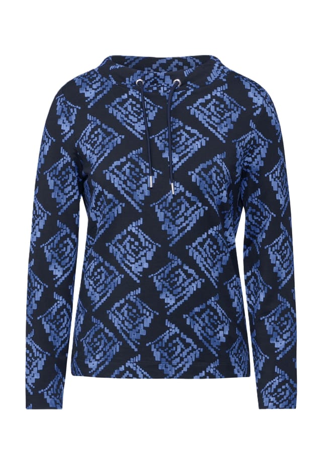 Рубашка с длинными рукавами и воротником-стойкой Cecil, синий
Рубашка с длинными рукавами и воротником-стойкой Cecil, синий