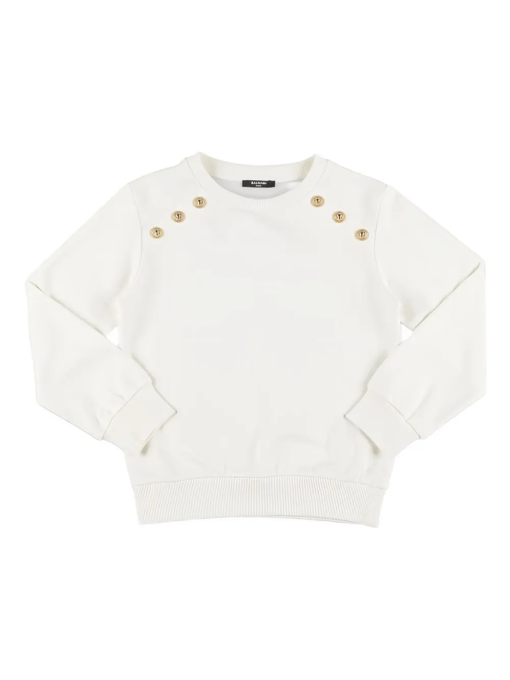 Хлопковая толстовка с пуговицами BALMAIN, белый
Хлопковая толстовка с пуговицами BALMAIN, белый