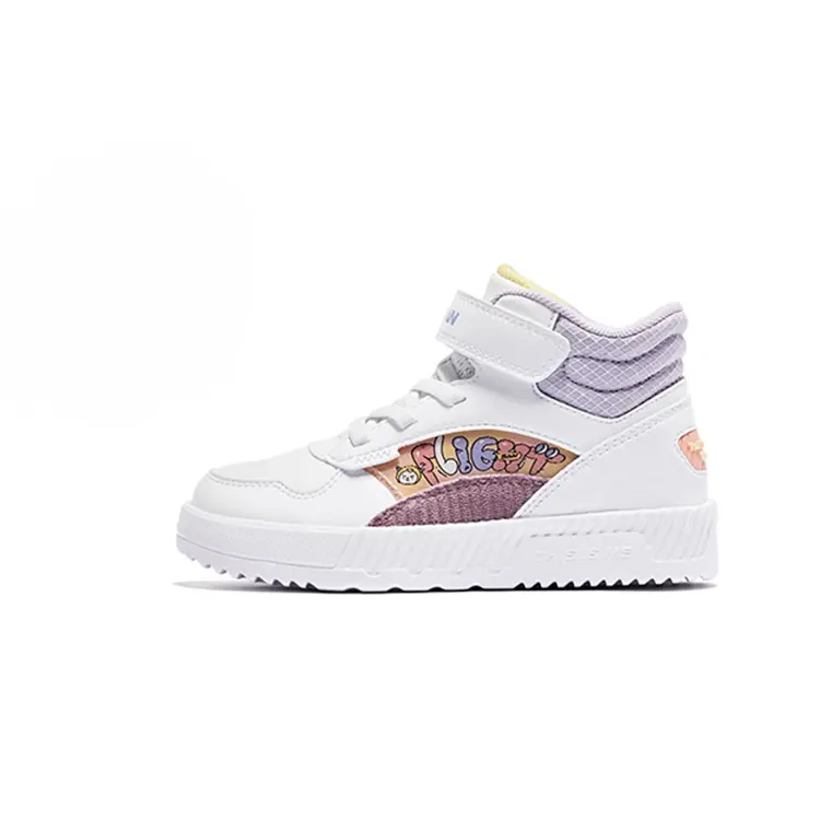 QIAODAN Детские кроссовки для скейтбординга с высоким дышащим противоскользящим верхом, фиолетовые, для детей 3–7 лет
QIAODAN Детские кроссовки для скейтбординга с высоким дышащим противоскользящим верхом, фиолетовые, для детей 3–7 лет