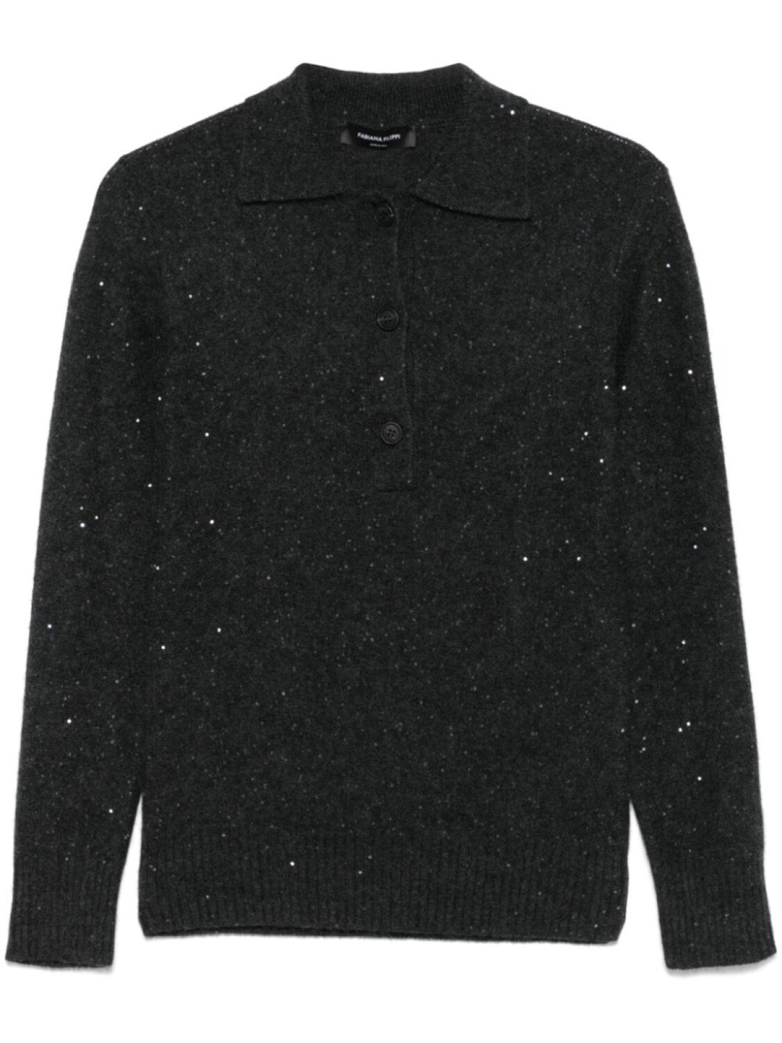 Рубашка поло с пайетками Fabiana Filippi, серый
Рубашка поло с пайетками Fabiana Filippi, серый