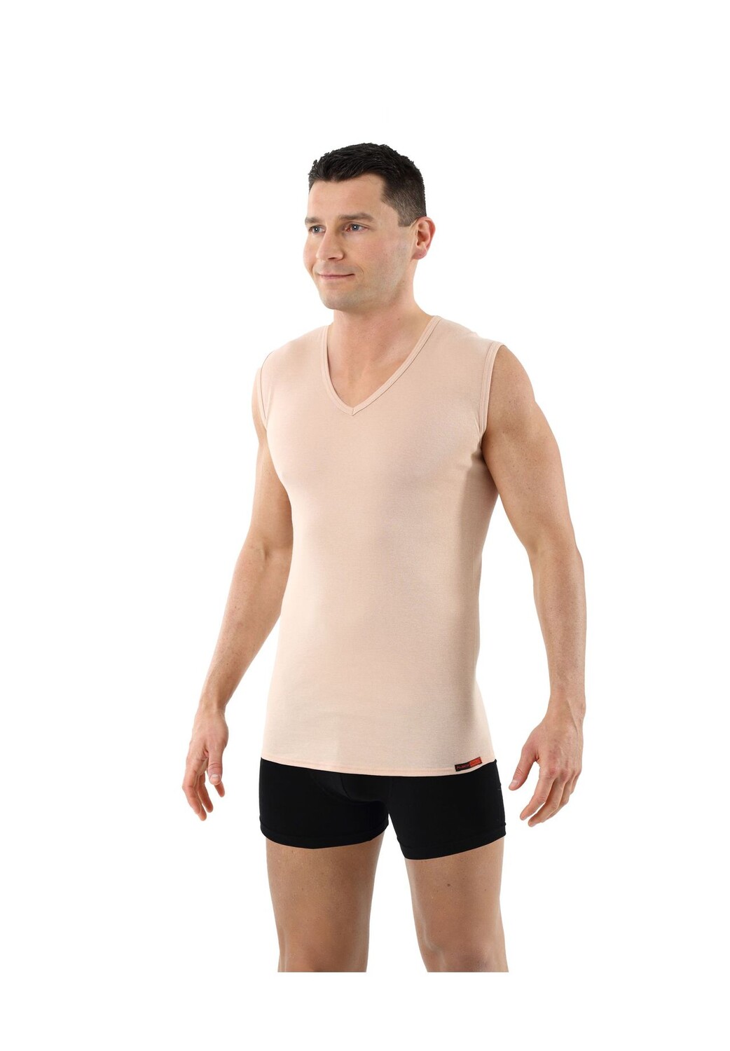 Удлиненная майка из органического материала с V-образным вырезом и без рукавов Albertkreuz, бежевый
Удлиненная майка из органического материала с V-образным вырезом и без рукавов Albertkreuz, бежевый