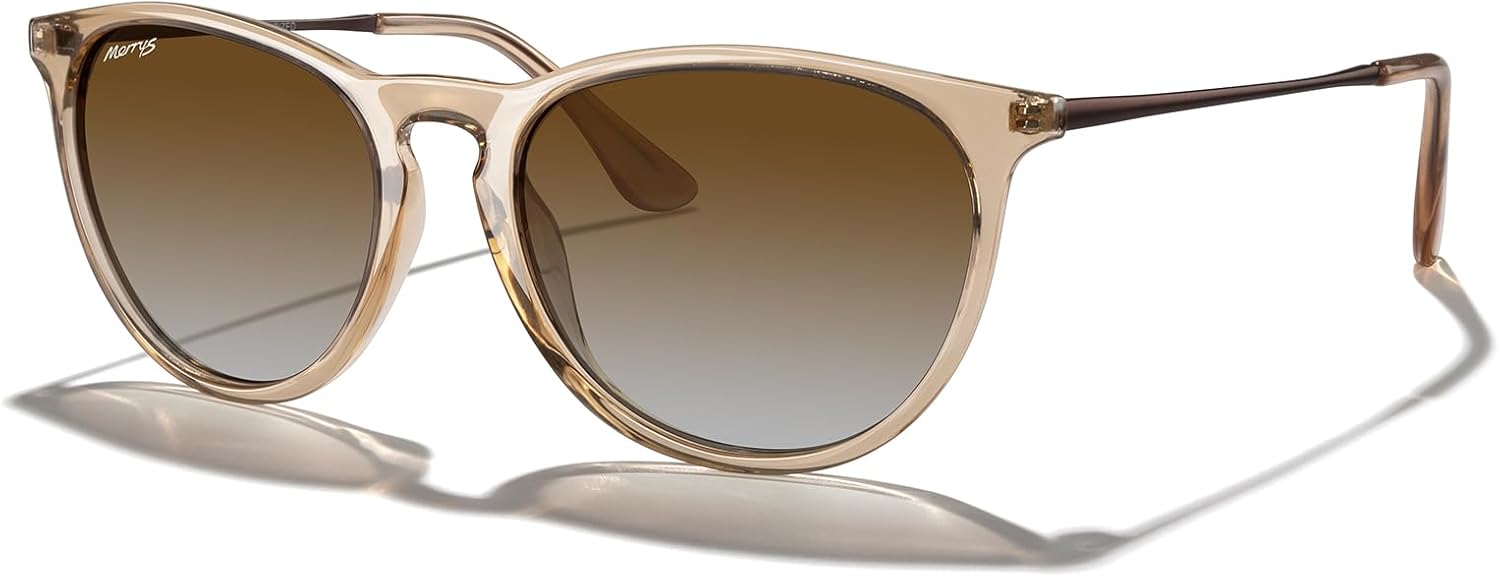 Винтажные поляризованные солнцезащитные очки MERRY'S для женщин и мужчин, ретро-стиль, круглые зеркальные линзы, защита от ультрафиолета UV400, Tra Brown Frame/Brown Gradient Lens/Brown Legs
Винтажные поляризованные солнцезащитные очки MERRY'S для женщин и мужчин, ретро-стиль, круглые зеркальные линзы, защита от ультрафиолета UV400, Tra Brown Frame/Brown Gradient Lens/Brown Legs