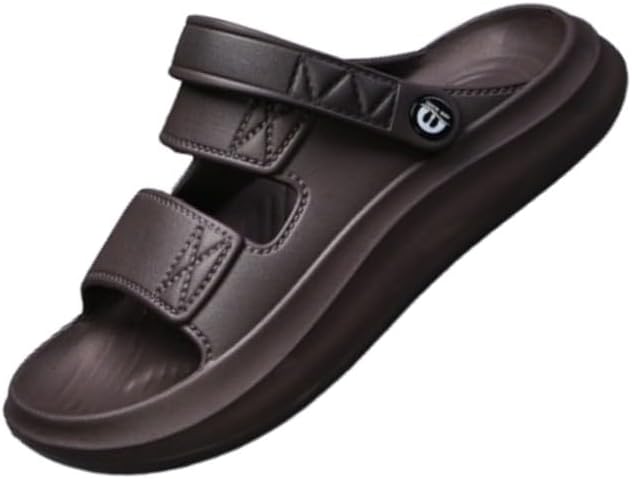 Мужские сандалии с двойной пряжкой, нескользящие, пляжные шлепанцы, легкие, для взрослых, плоские, без застежки Biuhfn, коричневый
Мужские сандалии с двойной пряжкой, нескользящие, пляжные шлепанцы, легкие, для взрослых, плоские, без застежки Biuhfn, коричневый