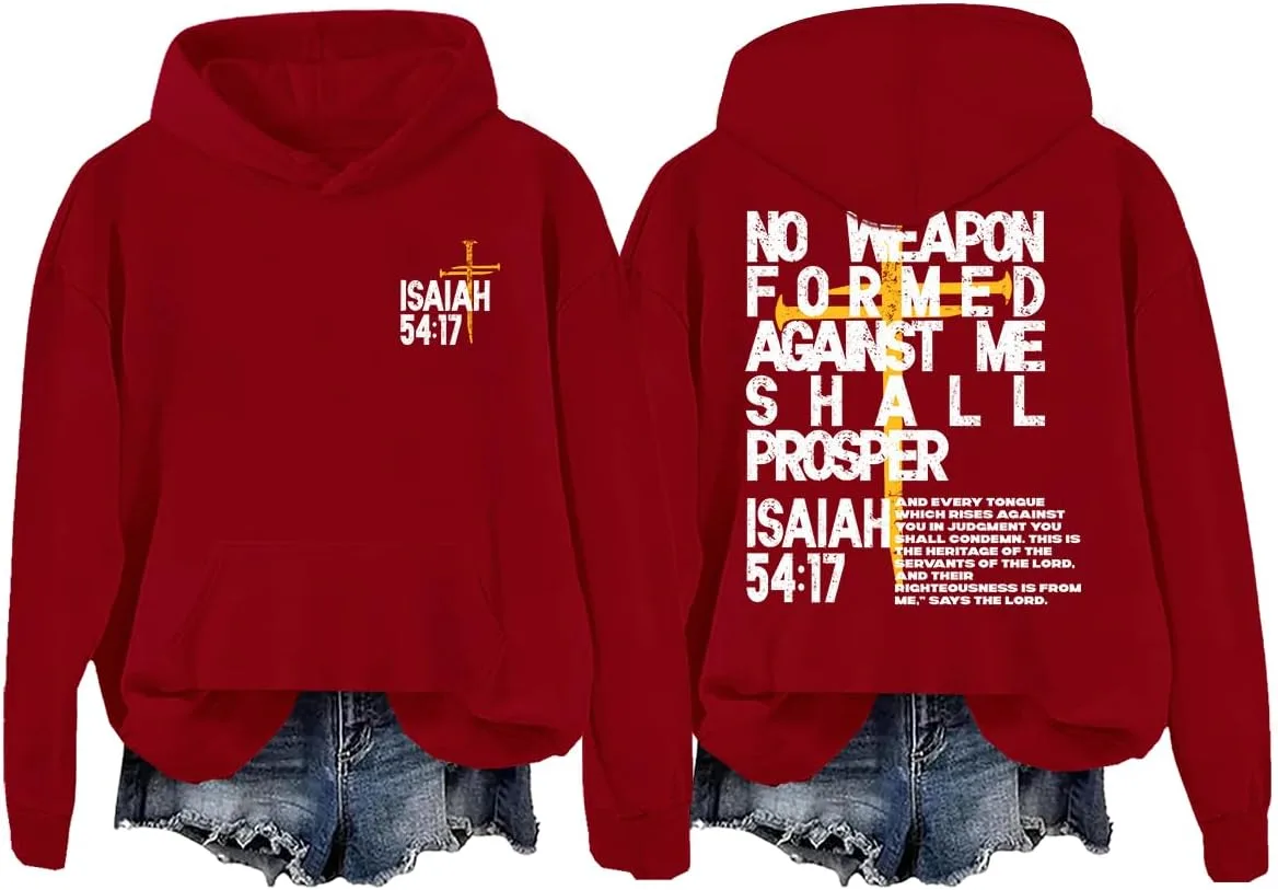 Толстовка с капюшоном No Weapon Formed Against Me Shall Prosper woati
Толстовка с капюшоном No Weapon Formed Against Me Shall Prosper woati