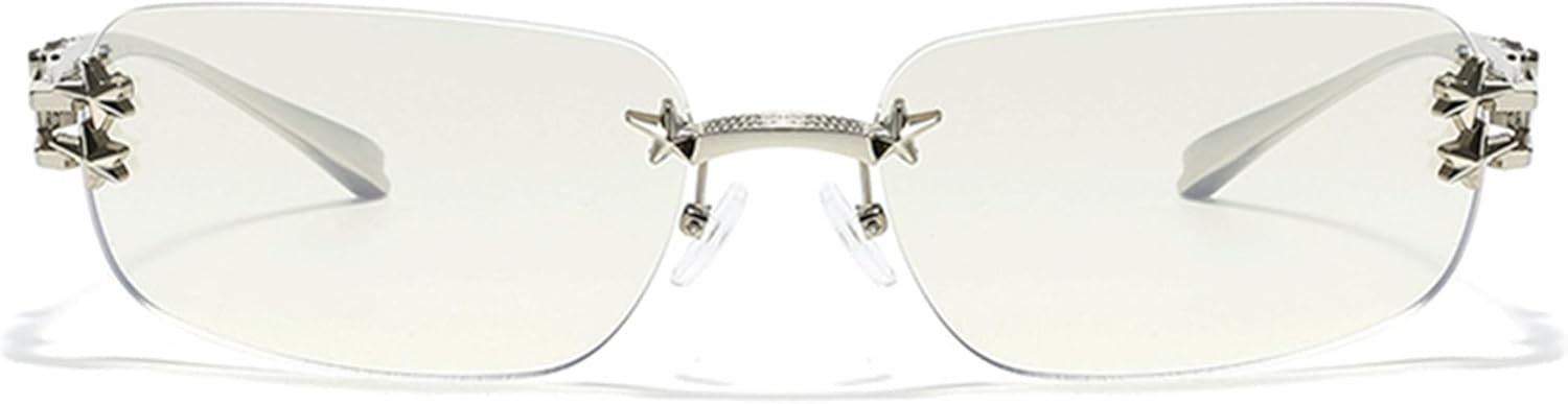 Солнцезащитные очки Bullabulling прямоугольной формы в стиле Y2k для женщин, милые, без оправы, прозрачные, с тонированными линзами, модные очки в стиле 2000-х, с бантом, Silvery
Солнцезащитные очки Bullabulling прямоугольной формы в стиле Y2k для женщин, милые, без оправы, прозрачные, с тонированными линзами, модные очки в стиле 2000-х, с бантом, Silvery