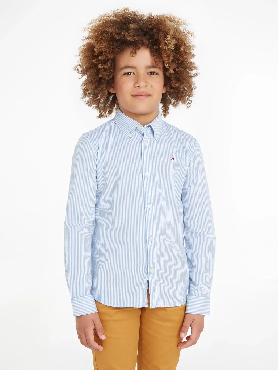 Рубашка Tommy Hilfiger с длинными рукавами "FLEX ITHACA SHIRT L/S", для детей до 16 лет, с вышивкой логотипа, белый
Рубашка Tommy Hilfiger с длинными рукавами "FLEX ITHACA SHIRT L/S", для детей до 16 лет, с вышивкой логотипа, белый