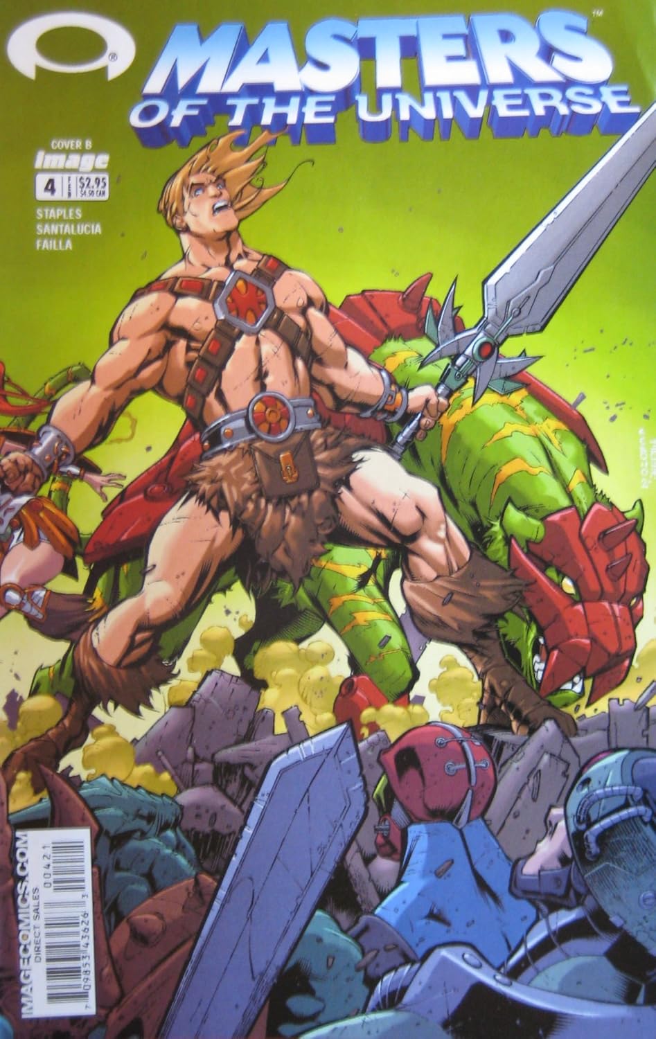 MASTERS OF THE UNIVERSE Issue 4 (Cover B), March 2003 (Volume I) (Image Comics, Inc)
MASTERS OF THE UNIVERSE Issue 4 (Cover B), March 2003 (Volume I) (Image Comics, Inc)