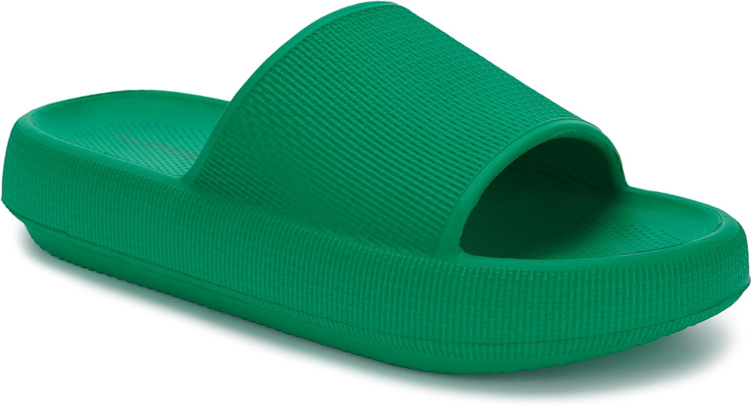 Тапочки-подушки Joomra для женщин и мужчин, противоскользящие, быстросохнущие для душа, шлепанцы для ванной, Суперподушка, Толстая подошва, зеленый
Тапочки-подушки Joomra для женщин и мужчин, противоскользящие, быстросохнущие для душа, шлепанцы для ванной, Суперподушка, Толстая подошва, зеленый