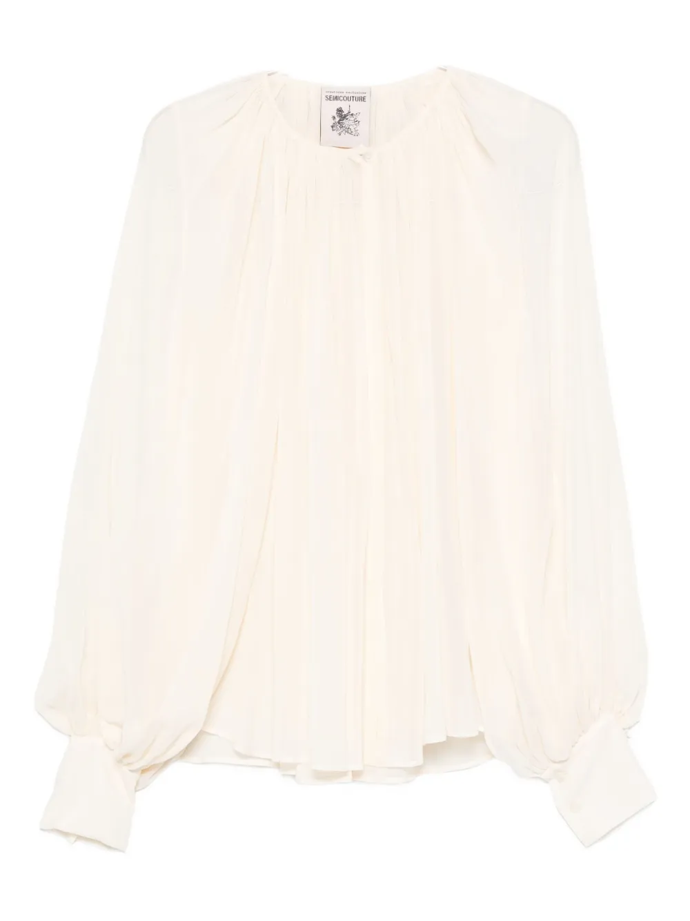 Плиссированная рубашка Semicouture, белый
Плиссированная рубашка Semicouture, белый