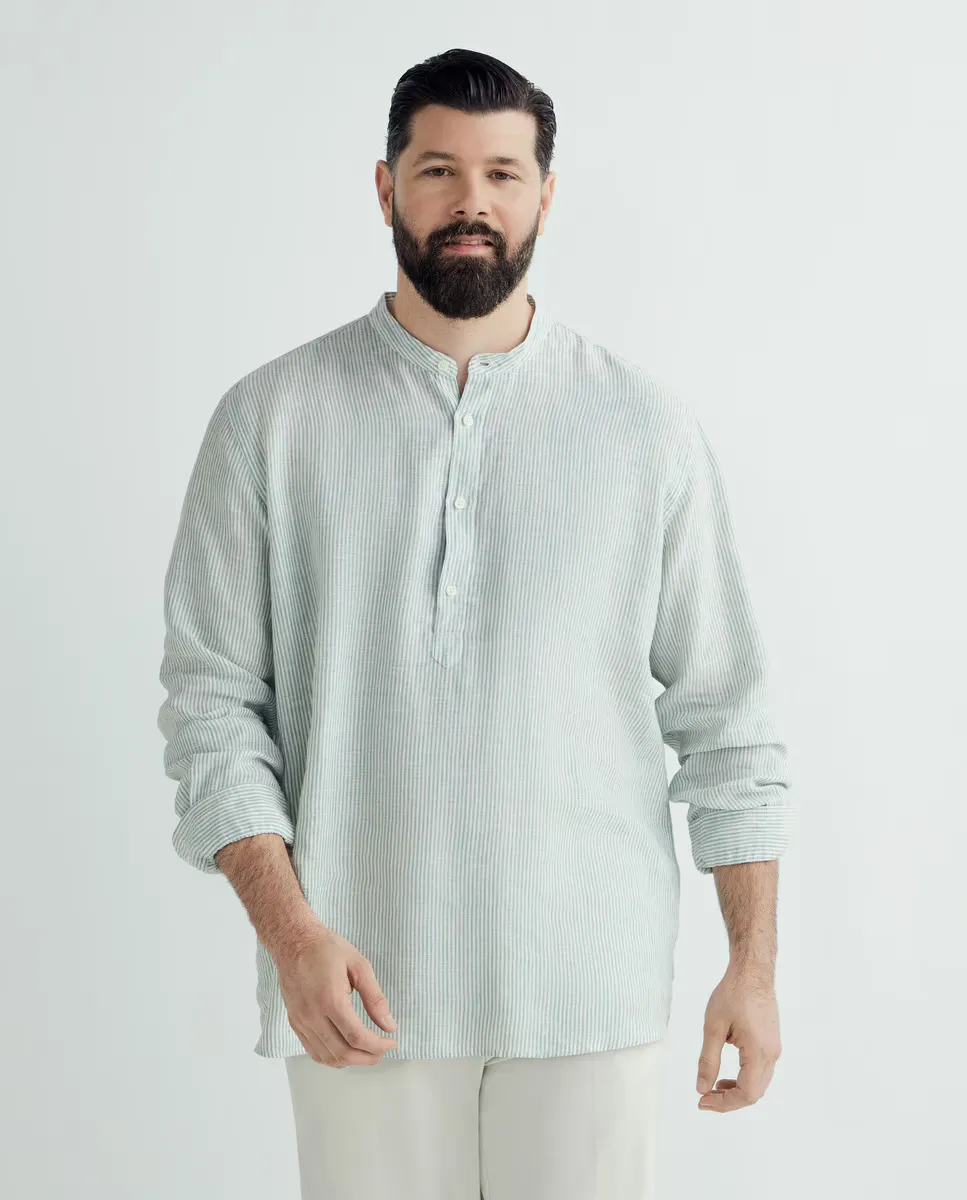 Мужская рубашка из 100% льна больших размеров спортивная Emidio Tucci, зеленый
Мужская рубашка из 100% льна больших размеров спортивная Emidio Tucci, зеленый