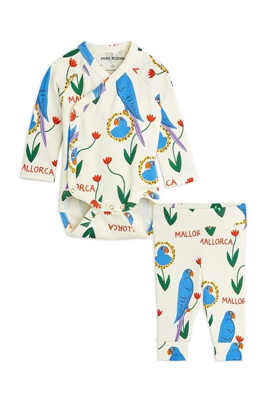 Детский набор «Попугаи» Mini Rodini, бежевый
Детский набор «Попугаи» Mini Rodini, бежевый