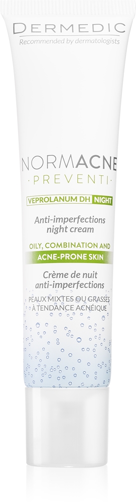 Ночной крем Normacne preventi для проблемной кожи, склонной к акне Dermedic, 40 мл
Ночной крем Normacne preventi для проблемной кожи, склонной к акне Dermedic, 40 мл