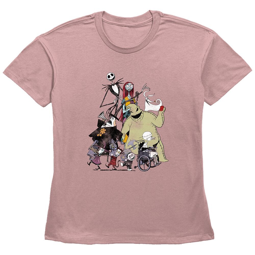 Футболка Disney's «Кошмар перед Рождеством» с групповым изображением персонажей для юниоров, цвет Desert Pink 
Футболка Disney's «Кошмар перед Рождеством» с групповым изображением персонажей для юниоров, цвет Desert Pink