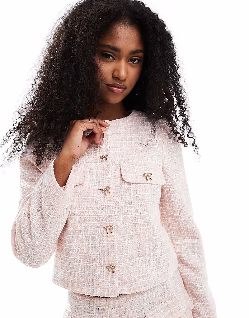 Пиджак Miss Selfridge Coord светло-розового цвета
Пиджак Miss Selfridge Coord светло-розового цвета